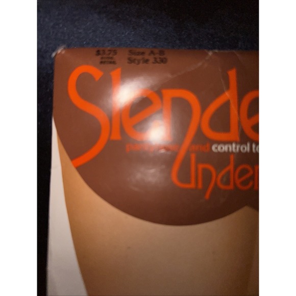 Vintage Slendereralls Underalls Pantyhose Control Top AB Beige Color Sandalfoot - Picture 4 of 8